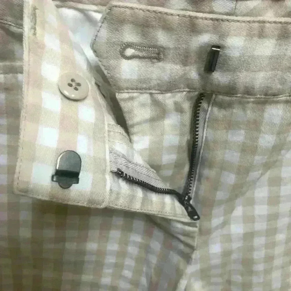 LANDS END CHECKERED MID RISE GOLF ATHLEISURE CASUAL SHORTS WITH POCKETS SIZE 4 - Picture 7 of 7